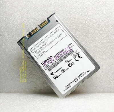 Toshiba MK1229GSG HDD1F09 120GB 5400RPM 4.57cm 1.8" 8MB  SATA Hard Disk - Image 1 of 4