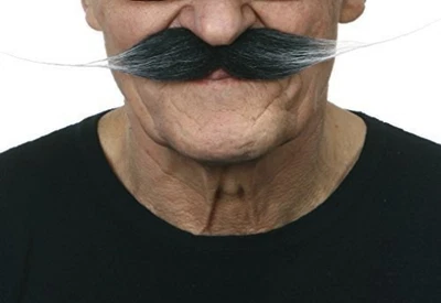 Bigote falso Dalí antiguo autoadhesivo, novedad, pelo facial falso, disfraz Acc. Foto 1 de 2