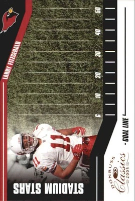 2005 Donruss Classics Stadium Stars Goal Line Bronze #24 Larry Fitzgerald 750 FB - Image 1 of 2