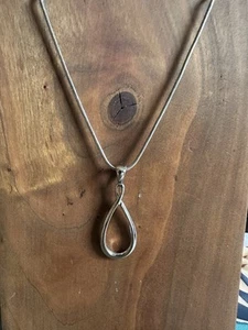Lia Sophia "Infinity" Silver Tone Pendant Necklace - Picture 1 of 3