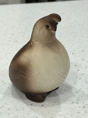 Estatuilla de codorniz marrón Hagen Renaker California de colección 4,5" cerámica de EE. UU. Foto 1 de 4
