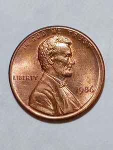1996 Lincoln memorial red penny dbl rim Uneven Planchet errors - Picture 1 of 7