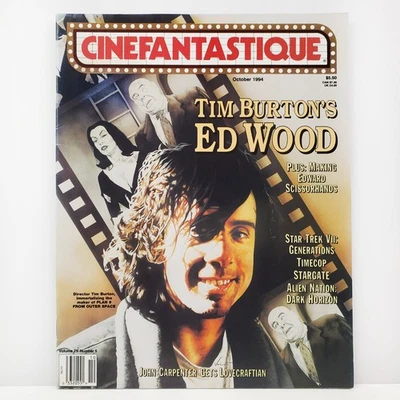 Cinefantastique Magazine Oct 1994 Tim Burton Scissorhands Ed Wood John Carpenter - Image 1 of 4