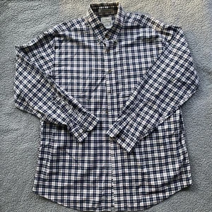 LL Bean Shirt Mens Large Wrinkle Free Plaid Outdoor City Nature - Picture 1 of 7