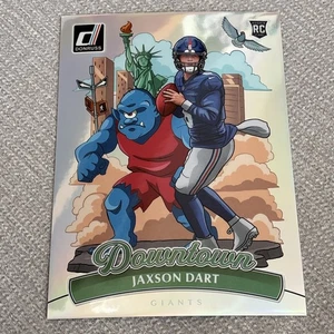 2025 Donruss Jumbo Downtown Jaxson Dart #14 Giants - Bild 1 von 2