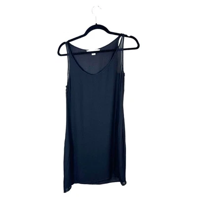 Diane Von Furstenberg DVF Silk Semi Sheer Nori Crepe Mini Slip Dress Size 4 - Image 1 of 4
