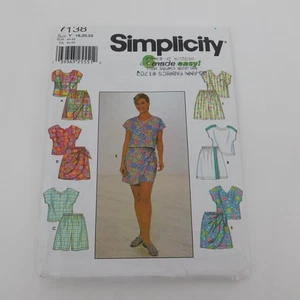 Camisa corta top sin cortar Simplicity 7138 patrón de costura para mujer talla 18 20 22 2022 - Imagen 1 de 3