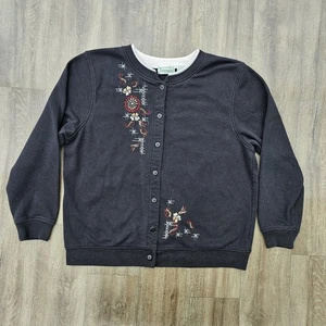 Cárdigan Suéter Invierno Negro De Colección Shenanigans Para Mujer Talla XL - Imagen 1 de 10