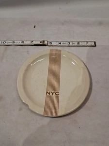 Placa astillada NEW YORK CENTRAL RAILROAD NYC SYRACUSE 6" M68 - Imagen 1 de 6