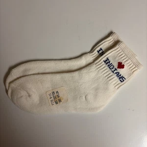 Vintage Cleveland Indians Stitched Women’s Socks RARE NWT I ❤️ Indians Size 9-11 - Picture 1 of 13