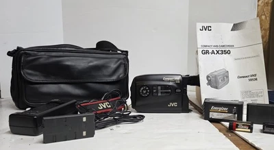 Videocámara VHS compacta JVC GR-AX350 VHS-C video película VHSC de colección GR-AX350 Foto 1 de 4
