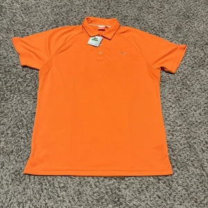 Puma Mens Polo Shirt Size Large Cool Cell NEW WITH TAGS Orange - Picture 1 of 6