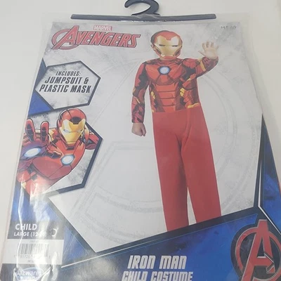 Marvel Avengers “Iron Man” Child’s Halloween Costume Large Sz (12-14) New In Bag - Image 1 of 4