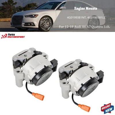 L&R Side Engine Mounts 4G0199381 Fit For 2012-2018 Audi A6 A7 Quattro A/T - Image 1 of 4