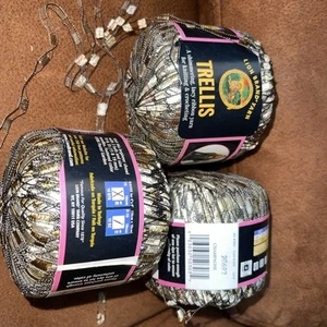 Lion Brand Trellis Yarn Lot Of 3 Champagne - Picture 1 of 4