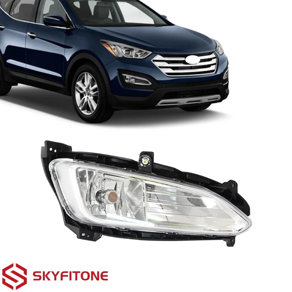 Fog Light Front Passenger Side For Hyundai Santa Fe Sport 2013 2014 2015 2016 - Image 1 of 4
