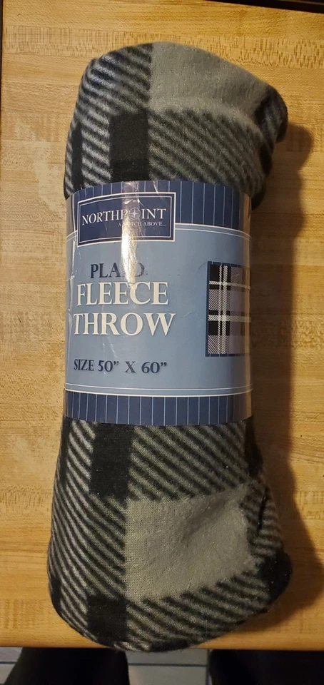 NorthPoint Plaid Fleece 50X60" Blanket Quilt Throw Gift BRAND NEW - Image 1 of 4