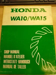 ORIGINAL OFFICIAL HONDA MANUAL WA10 WA15 FREE DELIVERY - Picture 1 of 1