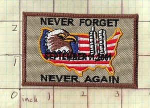 9-11-01 Never Forget Kuwait bg48 toppa EMT fuoco - Foto 1 di 1