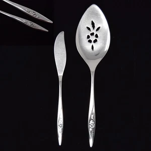 Oneidacraft Deluxe Dauerhafte Rose Durchbohrt Tortenheber Master Buttermesser Edelstahl - Bild 1 von 12