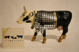 Mucca sfilata "Disco Cow" ritirata made in 2001 articolo #9134 quadrati specchiati lucidi  - Foto 1 di 8