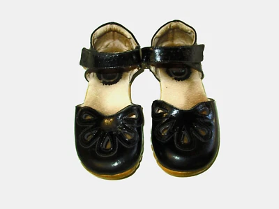 Livie & Luca Petals Mary Jane Size 11 Black Mary Jane Flats Leather Shoes Girls - Image 1 of 4