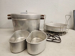 Vintage Maid of Honor Large Heavy Cast Aluminum Pressure Cooker Canner EUC ๐๏ธ - Picture 1 of 24