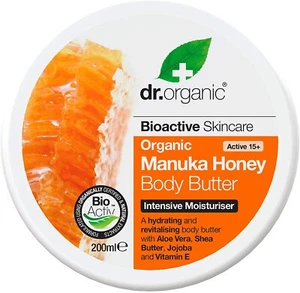 Dr.Organic Bioaktive Manuka Honig Body Butter Aloe Shea Jojoba + Vitamin E 200ml - Bild 1 von 2