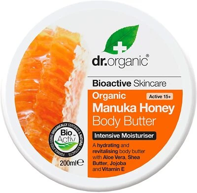 DR.ORGANIC Dr. Organic Bioactive Manuka Honey Body Butter Aloe Shea Jojoba + Vit E 200ml