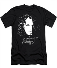 Michael Hutchence signature  Cotton T Shirt S-4XL Signature Black CG30512