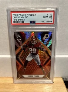 2020 Panini Phoenix Fire Burst #112 Chase Young RC Rookie PSA 10 GEM MINT/ 🔥🔥 - Bild 1 von 2