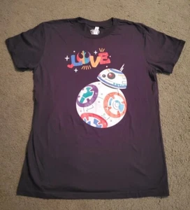 Disney Star Wars BB-8 Love Rainbow LGBTQ+ Pride Unisex T-Shirt Size XL - New - Picture 1 of 5