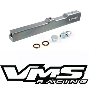 VMS RACING GUNMETAL FUEL RAIL FOR HONDA CIVIC CRX DELSOL D SERIES ONLY - Picture 1 of 4
