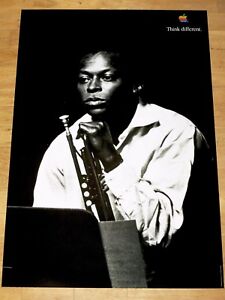 APPLE THINK DIFFERENT POSTER - MILES DAVIS / 24 x 36 by STEVE JOBS 91 cm x 61 cm