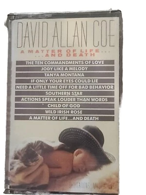David Allan Coe - A Matter Of Life And Death Vintage Country Cassette NEW SEALED - Image 1 of 4