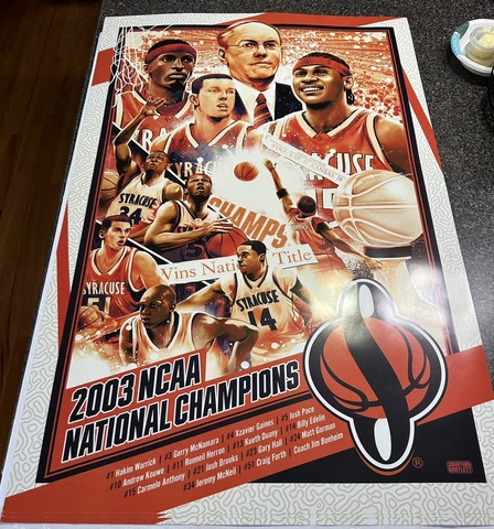 SYRACUSE BASKETBALL 2003 NATIONAL CHAMPIONSHIP POSTER!! LIMITED Cover