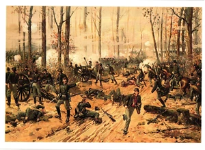 Oversized Postcard Battle of Shiloh - Picture 1 of 4