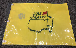 John Daly Signed 2018 Masters Flag Authentic Signature & Flag Golf Augusta