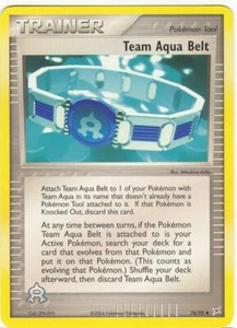 (pok-MA-076) Team Aqua Belt (U) Pokemon EX Team Magma VS Aqua Card # 76 - Imagen 1 de 1