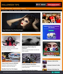 CONSEJOS DE HALLOWEEN sitio web negocio en venta - trabajo desde casa oportunidad de negocio - Imagen 1 de 3