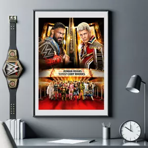 WWE WrestleMania 39 - A3 Event Poster - Unframed - Fast & FREE Shipping - Picture 1 of 2