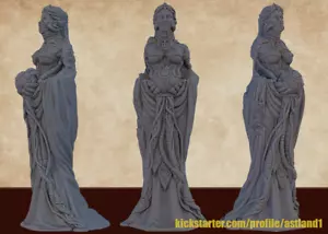 statue divine machine hauteur 15 cm avec piedestal - Foto 1 di 1