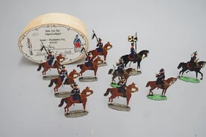 10 figuras de estaño figuras planas motivo Prusia Ulanen n.º 2 en parada de fa. Soldado de plomo - Imagen 1 de 1