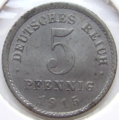 German Empire 5 Pfennig 1915 E in Extremely Fine / Brilliant Uncirculated - Image 1 of 2