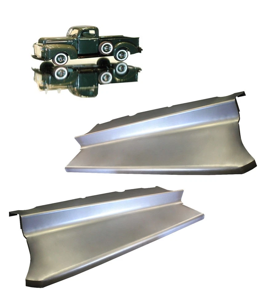 1942 1946 1947 Ford Pickup Truck 1/2 Ton Steel Running Board Set PAIR! - Image 1 of 1