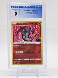 CGC 9 Radiant Charizard  Pokemon GO 2022 011/078 Mint TCG - Picture 1 of 2