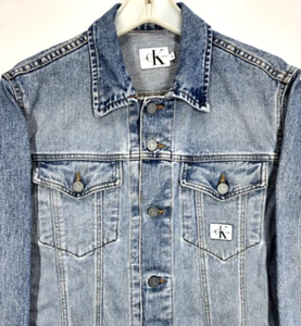 Calvin Klein Vintage 90’s Denim Jean Jacket - Made In USA - Women's Size Medium - Picture 1 of 24