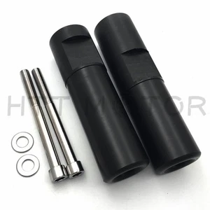 Par de pernos de montaje deslizante de cuadro Delrin para Kawasaki ZX 14R 2006 2007 2008 negro - Imagen 1 de 5