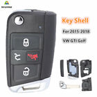 For 2015-18 VW GTI Golf Replacement Keyless Remote Fob Case Pad Blade Flip Key