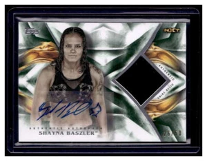 2019 Topps WWE Undisputed Autograph Relics Green #UAR4H Shayna Baszler Auto /50 - Picture 1 of 2